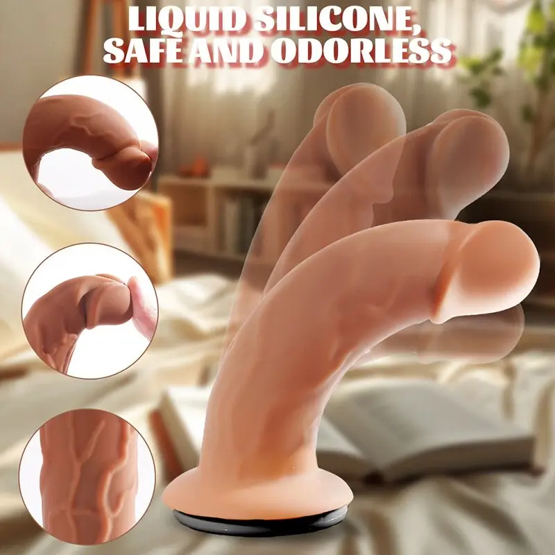 Remote Control Vibrating Strapless Strap-On - Dual 8.5"+5.5" Silicone Dildos w/ 10 Modes for Couples